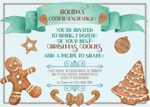 Holiday Cookie Exchange Invitation: Holiday Cookie Exchange Invitation