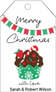 Christmas Cupcake Tag: Christmas Cupcake Tag