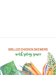 Bird of Paradise Food Buffet Cards design preview