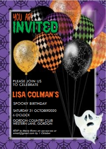 Halloween Spiderweb Balloons Birthday Invitation: Halloween Spiderweb Balloons Birthday Invitation