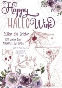 Happy Hallo Wine Invitation: Happy Hallo Wine Invitation