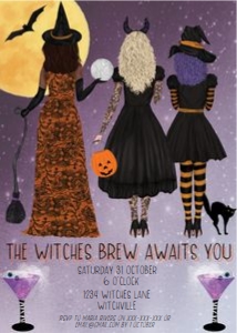 Halloween Witches Brew Invitation: Halloween Witches Brew Invitation