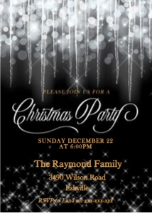 Christmas Icicles Invitation: Christmas Icicles Invitation