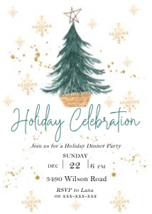 Holiday Celebration Invitation: Holiday Celebration Invitation