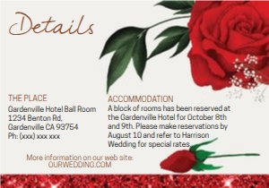 Red Rose Details Card design preview