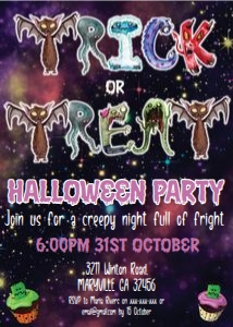 Trick or Treat Halloween Invitation: Trick or Treat Halloween Invitation