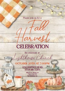 Fall Harvest Celebration Invitation: Fall Harvest Celebration Invitation