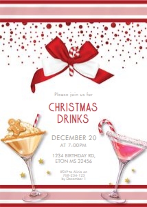 Christmas Drinks Invitation: Christmas Drinks Invitation