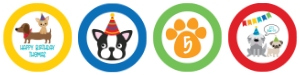 Puppy Party Pack Blue design preview