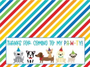 Puppy Party Treat Blue design preview