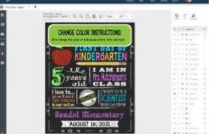 Back to School Sign Editable Template | Donuts First Day 4th Grade Printable Chalkboard Poster | Corjl Instant Download | Fourth design preview