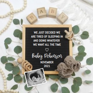 Tired-Of-Sleeping-In-Pregnancy-Announcement design preview