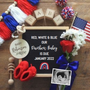 Fourth-of-July-Rainbow-Baby-Announcement design preview