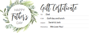 Gift-Certificate-Fathers-Day-Greenery: Gift-Certificate-Fathers-Day-Greenery