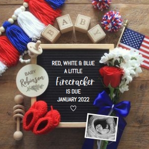 Fourth-of-July-Firecracker-Baby-Announcement: Fourth-of-July-Firecracker-Baby-Announcement