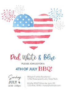 Fourth-of-July-BBQ-Invitation design preview