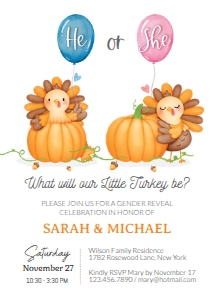 Baby-Turkey-Gender-Reveal-Invitation design preview