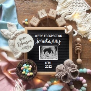 Easter-Somebunny-Pregnancy-Announcement design preview