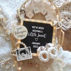 Baby-Bed-Neutral-Announcement design preview