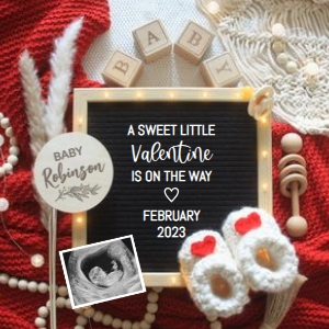 Valentine-Heart-Baby-Booties-Announcement design preview