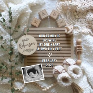 Boho-Wood-Letter-Board-Pregnancy-Announcement design preview