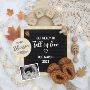 Fall-In-Love-Light-Boho-Pregnancy-Announcement design preview
