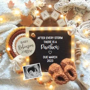 Rainbow-Baby-Boho-Lights-Pregnancy-Announcement design preview