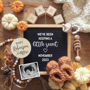 Fall-Pumpkins-Boho-Pregnancy-Announcement: Fall-Pumpkins-Boho-Pregnancy-Announcement