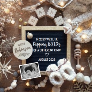 New-Years-Gold-Theme-Pregnancy-Announcement: New-Years-Gold-Theme-Pregnancy-Announcement