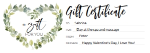 Gift-Certificate-Heart-Greenery design preview