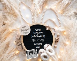 Easter-Bunny-Ears-Pregnancy-Announcement design preview