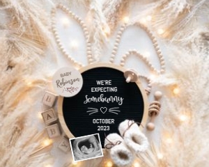 Easter-Bunny-Ears-Pregnancy-Announcement: Easter-Bunny-Ears-Pregnancy-Announcement