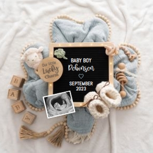 St-Patricks-Blue-Shamrock-Boy-Gender-Reveal design preview