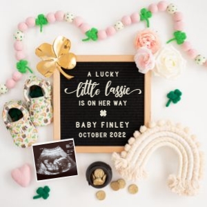 PA84 - Sonogram: Pregnancy Announcement, PA84