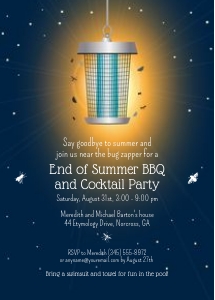 Bug Zapper Summer Party Invitation design preview