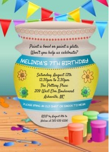 Pottery Painting Birthday Party: Pottery Painting Birthday Party