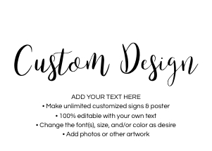 Custom Horizontal Signs design preview