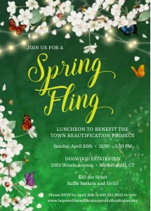 Spring Fling Garden Party Invitation: Spring Fling Garden Party Invitation