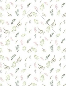 A7 Euro Liner Greenery Template: Greenery Wedding Invitation Suite Template GWIT010