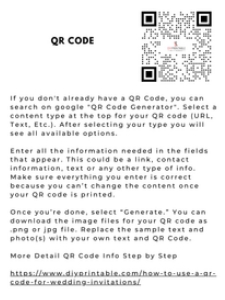 QRCODE INSTRUCTIONS: new york city watercolor painting wedding invitation template 01