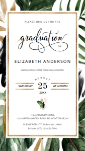 Graduate Electronic Invitation 00005: Graduate Invitation Template 00005