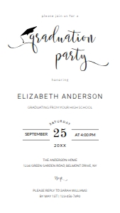 Graduate Electronic Invitation 00007: Graduate Invitation Template 00007
