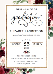 Graduate Invitation 00004: Graduate Invitation Template 00004