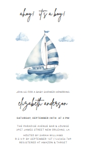 Baby Shower Electronic Invitation 00004: Baby Shower Invitation Template 00004