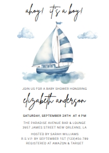Baby Shower Invitation 00004: Baby Shower Invitation Template 00004