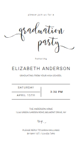 Graduate Electronic Invitation 00006: Graduate Invitation Template 00006