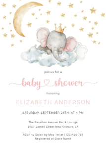 Baby Shower Invitation Template 00009 design preview