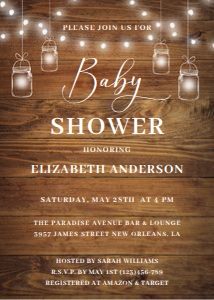 Baby Shower Invitation Suite Template 0013 design preview