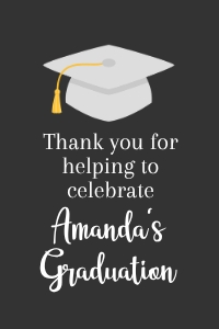 Gray Graduation Tag design preview