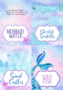 Mermaid Food Tents design preview